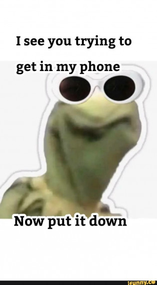 I See You Trying To Get In My Phone Now Put It Down Ifunny