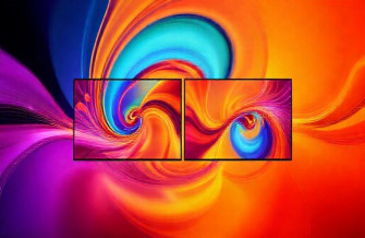 Abstract Dual Monitor Wallpaper