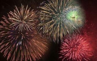 New Year Fireworks Computer Desktop Wallpaper Pictures Image