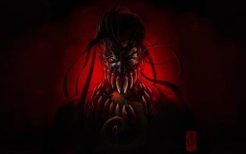 Wallpaper Dark Creepy Monster Teeth Background