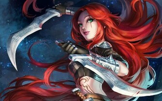 Katarina Art Girl League Of Legends Game HD Wallpaper And