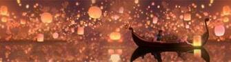 Tangled Wallpaper Lanterns Panorama Banner By