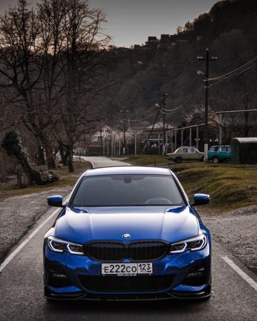 Bmw Series G20 Blue Wallpaper iPhone