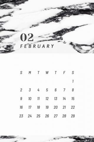 February Calendars For Home Or Office Onedes