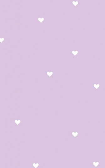 Cute Hearts Pastel Purple Wallpaper