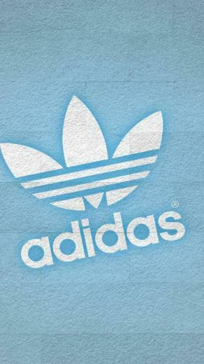 Adidas White Logo iPhone Wallpaper