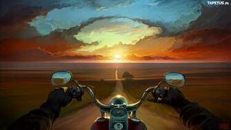 Tapeta Obraz Droga Motocykl Zach D S O Ca