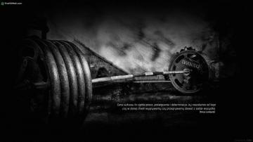 Black White Polish Gym Fitness Motivation Tapeta Lc Ne