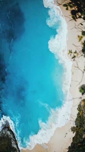 Aerial Of Beach Beautiful Wallpaper Nature