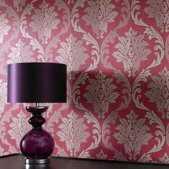 Splendour Red Cream Wallpaper Online