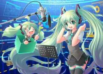 Hatsune Miku Chibi Wallpaper