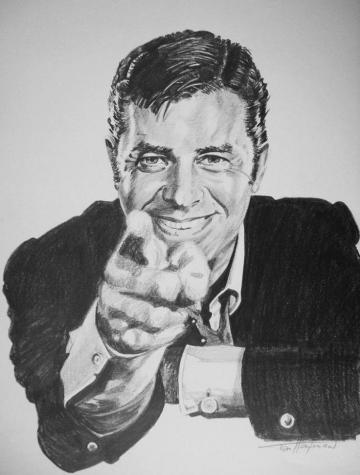 Stars Portraits Portrait Of Jerry Lewis By Tom Heyburn