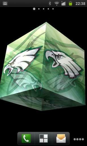 Live Wallpaper Which Bring 3d Philadelphia Eagles Logo Into Your