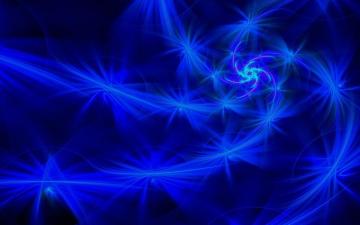 Blue Neon Background On