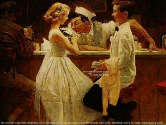 Norman Rockwell Christmas Wallpaper