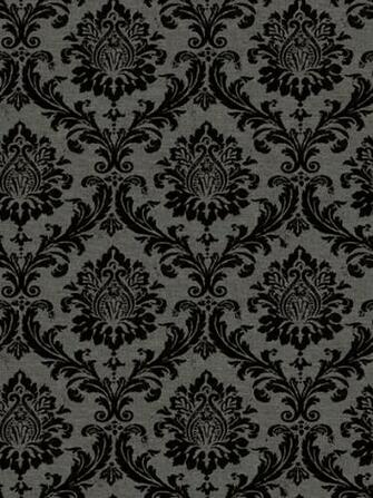 Flocked Black And Grey Damask Wallpaper I Bought To Do A Feature Wall