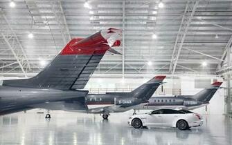 Jaguar Private Jet Hanger Airplane Plane HD Wallpaper