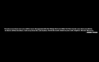 Minimalistic Quotes Mark Twain Inspirational Black Background