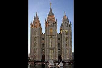 Salt Lake Lds Mormon Temple Photograph