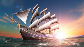 Digital 3d Boat Really Awesome 4k Wallpaper