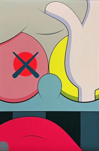 Kaws Blame Game Print No Wallpaper Painting