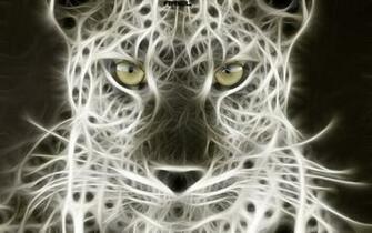 Glowing Leopard Wallpaper