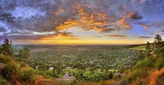 Boulder Colorado At Sunset Wallpaper Wall Mural Self Adhesive