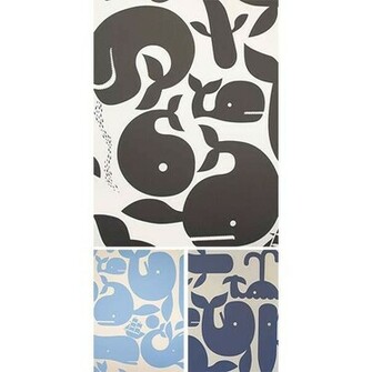 Pottok Prints Little Whales Wallpaper Thisnext