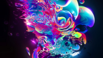 Aqueous Abstract Art Wallpaper HD 4k