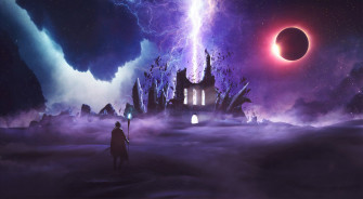 Beam Staff Moon Night Fantasy Wizard HD Wallpaper By Cael Gibran