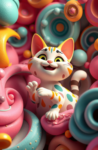 3d Cat Wallpaper