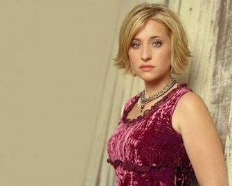 Allison Mack Red Dress Wallpaper Collection