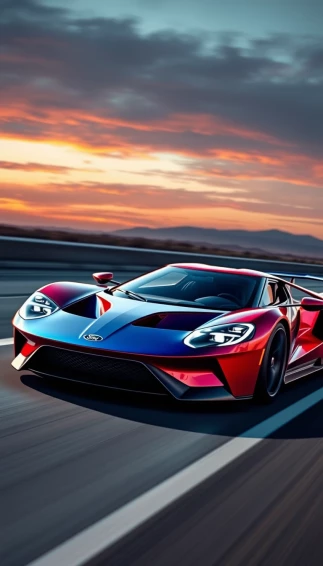 Ford Gt Supercar Phone Wallpaper