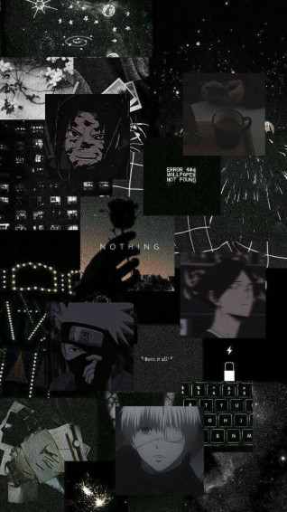 Aesthetic Shounen Anime Black And White iPhone Wallpaper