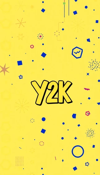 Yellow Y2k Wallpaper