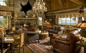 Mountain Cabin In The Usa Wallpaper