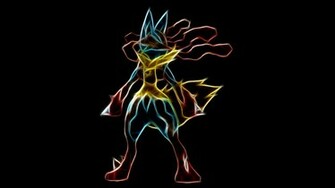 Mega Lucario By Theblacksavior Customization Wallpaper Fractals