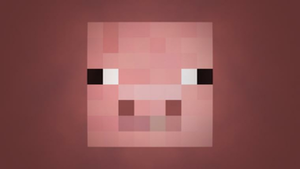 Using The Minecraft Pig Face As A Guide Place Cut Out Squares On