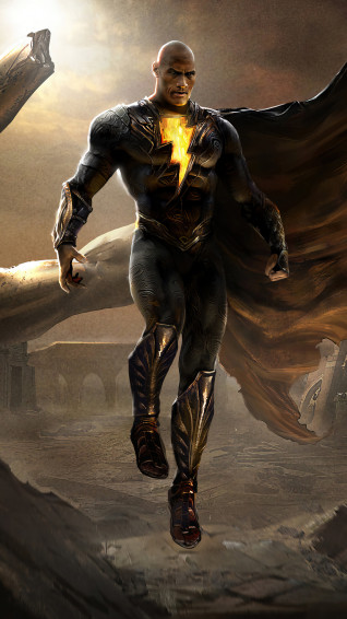 Black Adam Movie Dwayne Johnson 4k Phone iPhone Wallpaper 3491c