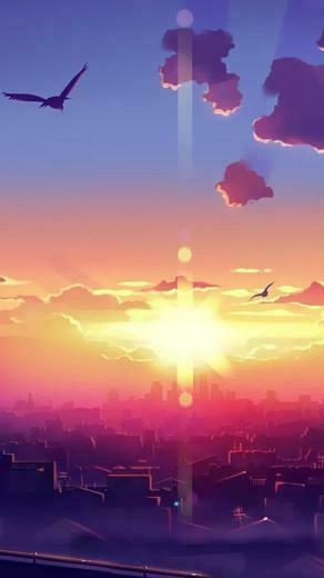 Sunset Lg G2 Wallpaper HD