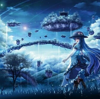 Landscapes Touhou Wallpaper Night Long