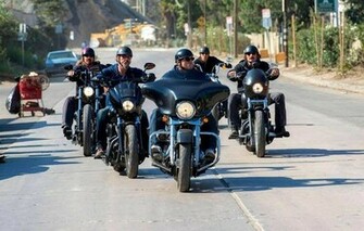 Wallpaper Soa Sons Of Anarchy Biker Road Moto Men