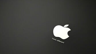 Apple Logo Black And White HD Wallpaper Of