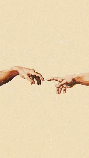 Aesthetic Hands Wallpaper Top Background