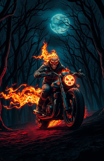 Ghost Rider Bike Wallpaper