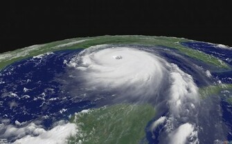 Satellite Image Of Hurricane Katrina Wallpaper Open Walls
