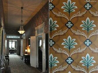 Historic Reproduction Wallpaper Quaint 19th Century Calico Multi Color