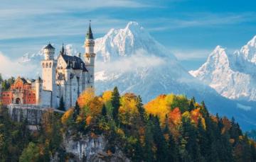 Wallpaper Autumn Forest The Sky Clouds Trees Mountains