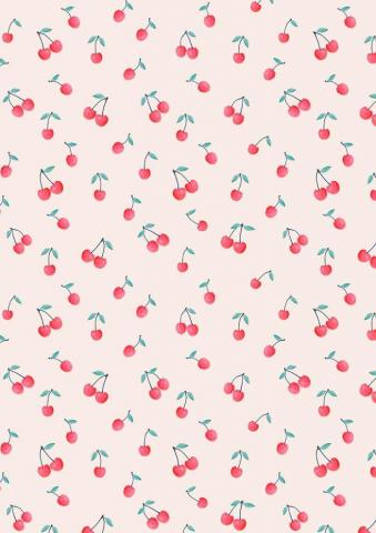Cherry Print By Kind Of Style Wallpaper Pattern