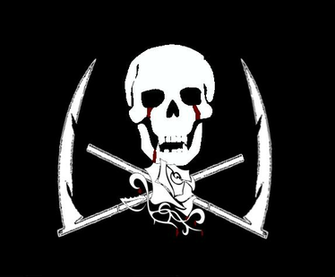 Pirate Flag Red Scorpion